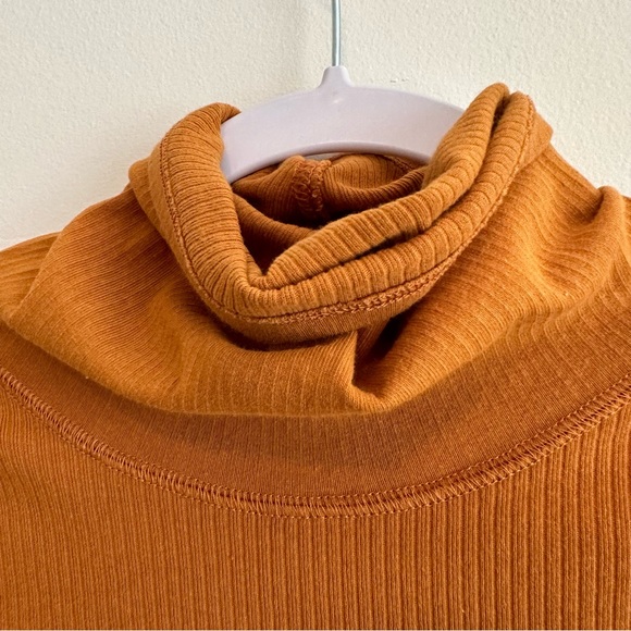 Intimately Free People | Orange Yellow Sydney Bell Sleeve Turtle Neck Top - Picture 11 of 11